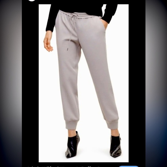 Wilfred Pants - Aritzia Wilfred Buffon Pant Crepe Drawstring Joggers spring casual elastic $98